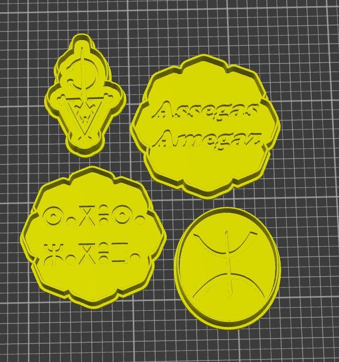 Amazigh cookie cutters