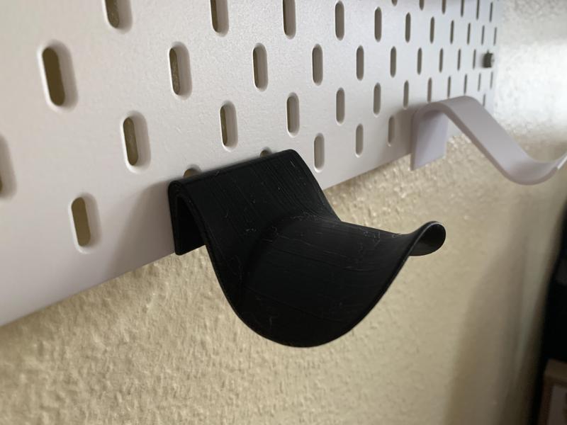 IKEA Skadis headset holder