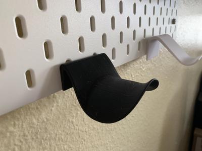 IKEA Skadis headset holder