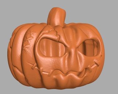 Pumpkin with scars for halloween