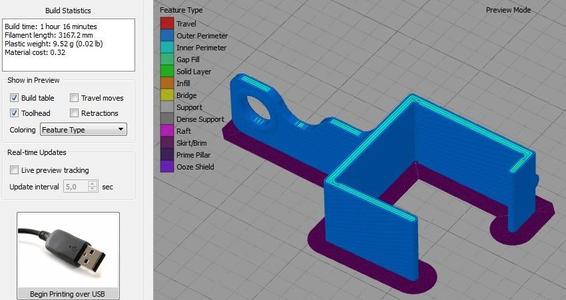 Filament Guide for German RepRap X400