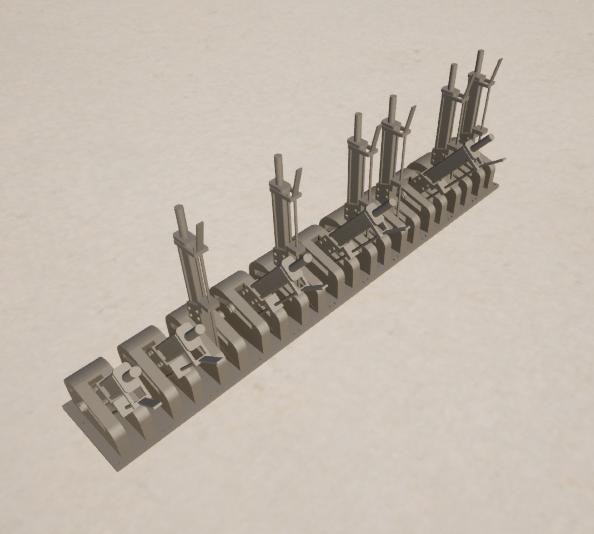 HO signal box lever (1/87)