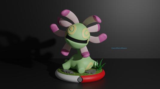 Cradily pokemon 3D print model