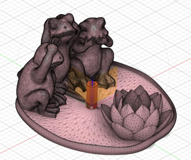 Three Wise Frogs incense