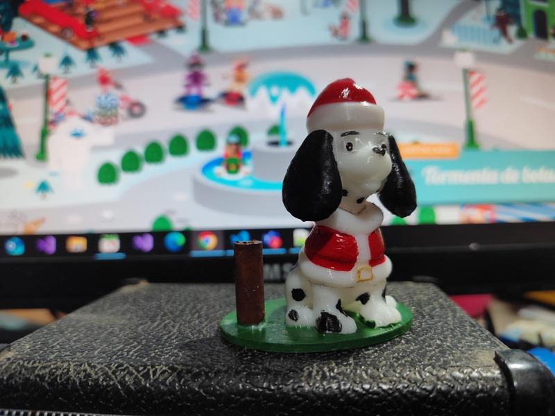 Cocker spaniel Santa Helper / Ayudante de Santa incense Hold
