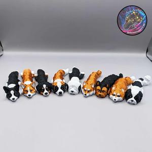Baby Dog Flexi Keychains Batch 2 (Set of 9)