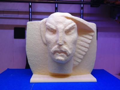 Henry Bowen Anthony Fountain - Male Stone Face 1