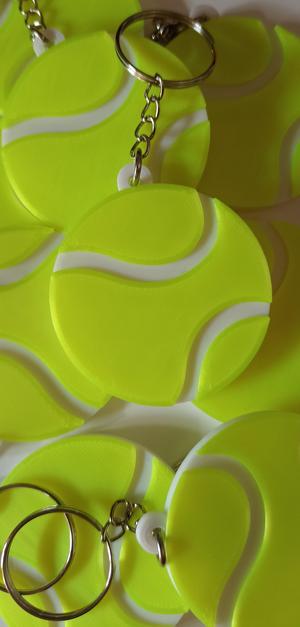 Paddle ball key chain