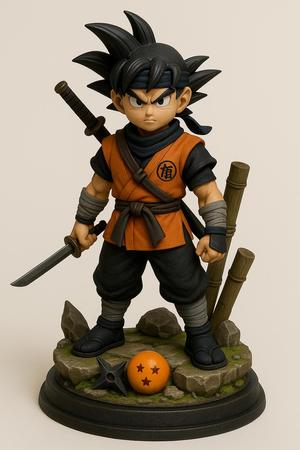 Figure of Goku in ninja style