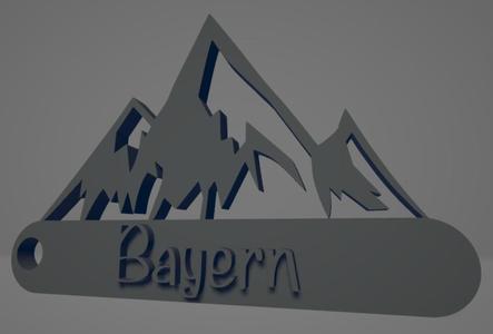Bayern Alps keychain