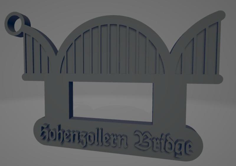 Hohezollern Bridge keychain