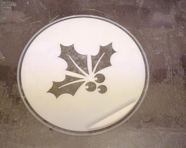 2 Mistletoe Stencils for Christmas Decoration