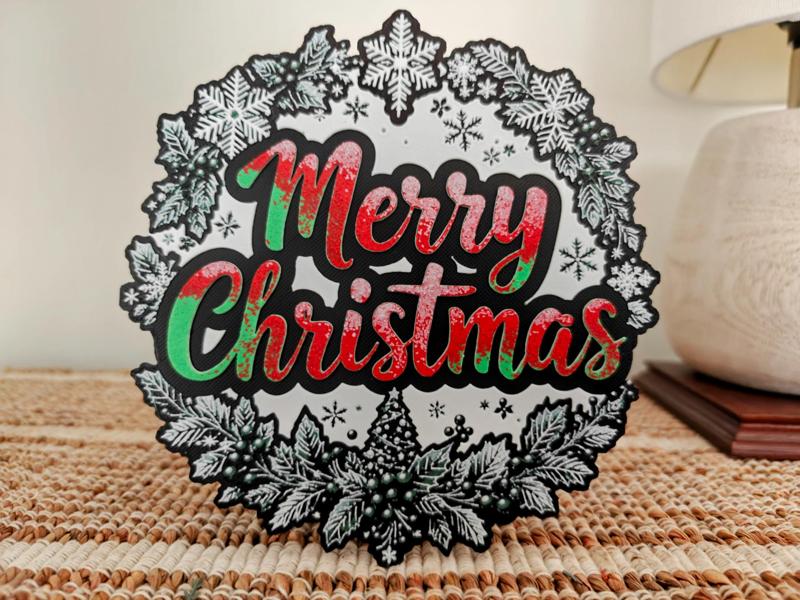 Mini Merry Christmas Wreath
