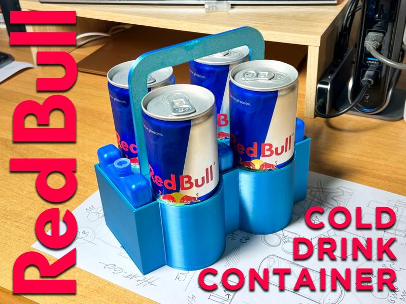 Cold energy drink container