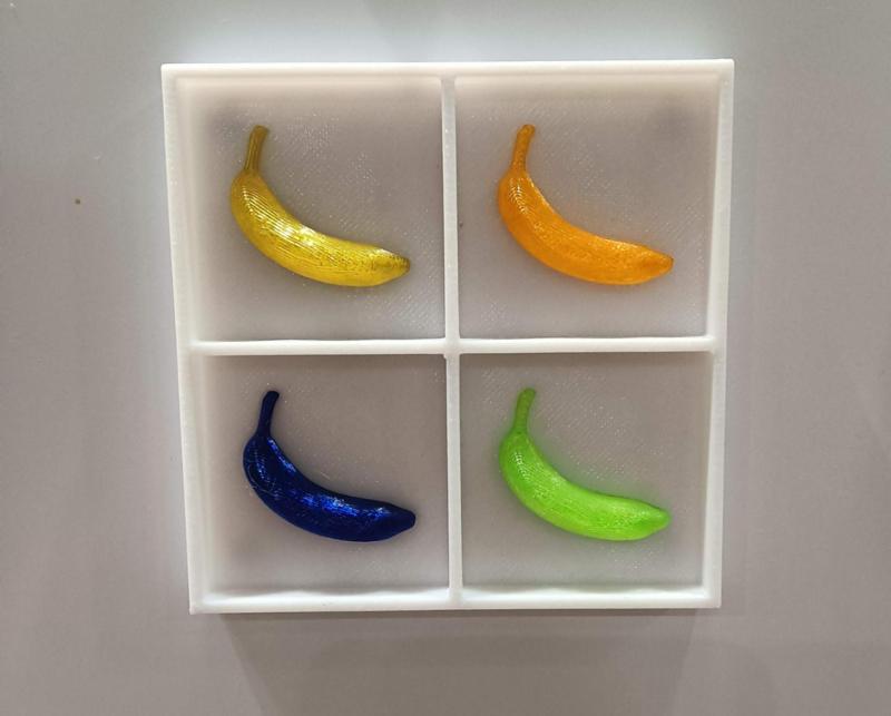 Cattelan vs Warhol – Banana Pop Art – Refrigerator Magnet