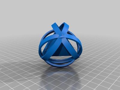 Rotatable regular tetrahedron