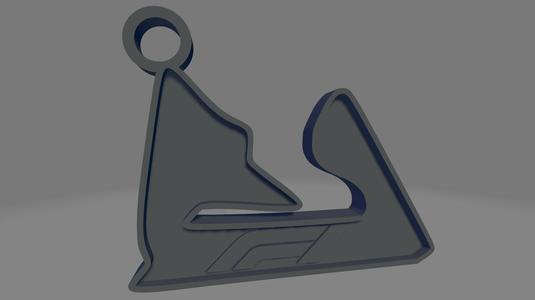 Bahrein F1 Circuit Keychain