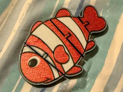 floating red fish 