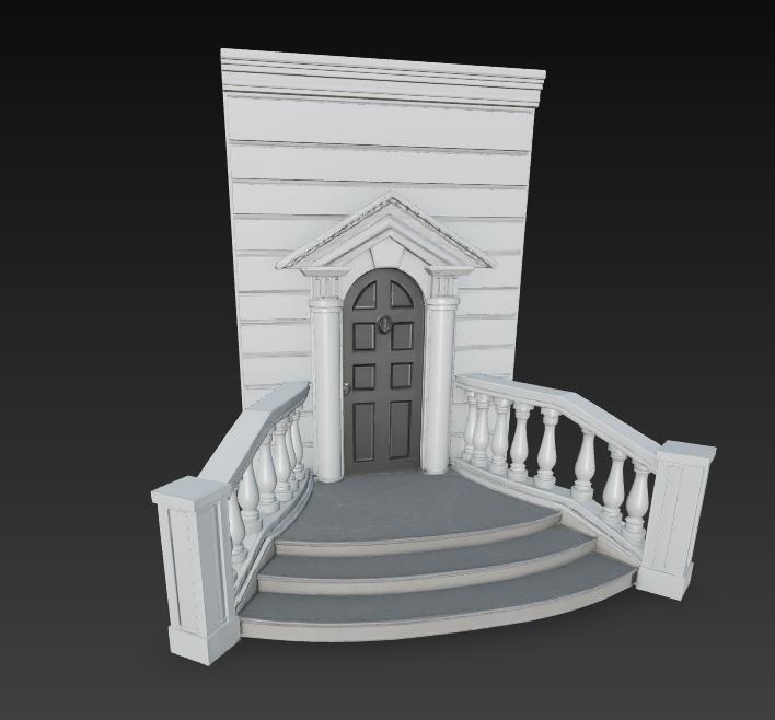 MODEL CONSTRUCTION ACCESSORIES COMPLETE ENTRANCE TO CHALET 2