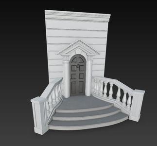 MODEL CONSTRUCTION ACCESSORIES COMPLETE ENTRANCE TO CHALET 2