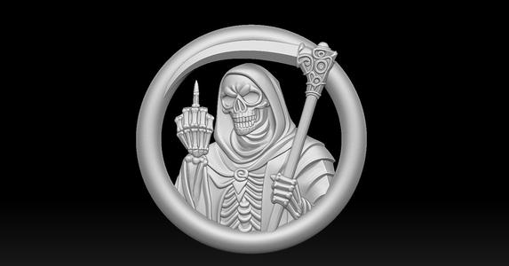 Holy Death Pendant 3D print model