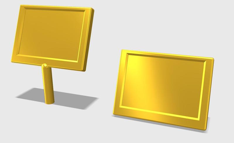 Buffet Food Display Label Holder