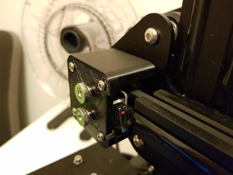 Creality Ender-2 X Belt Cover and adjustable Endstop