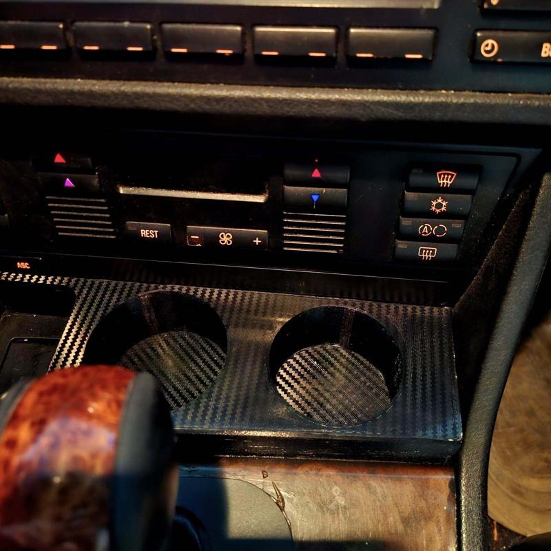 BMW E39 Cupholder – 5 Series (1995–2003) Center Console Drink Holder Replacement | Facelift & Pre-Facelift (left steering)