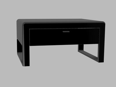 Small monitor stand with drawer