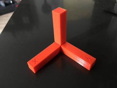 XYZ Calibration Corner 50x50x50x10
