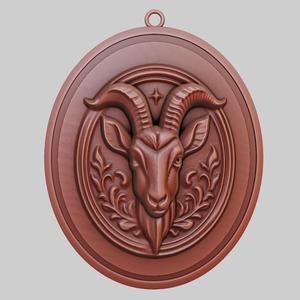Goat Animal Pendant Goat Animal Necklace for CNC Router Laser & 3D Printer