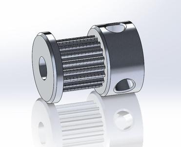 PARAMETRIC GT2 PULLEY 18T 5mm - STL