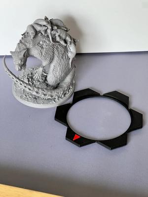Oathsworn Monster Miniature Hex Base with Arrow