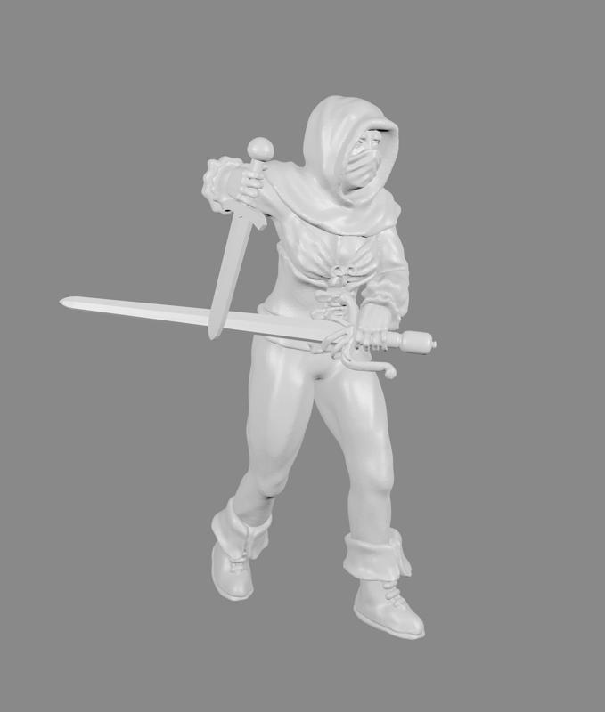 Female Thief/Treasure Hunter Miniature