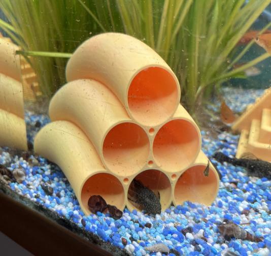 Aquarium cave - Catfish shrimp tube
