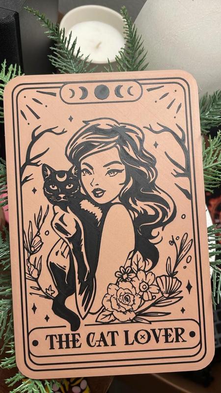 Cat lover Tarot card 