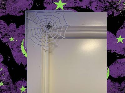 door corner  spiderweb Halloween