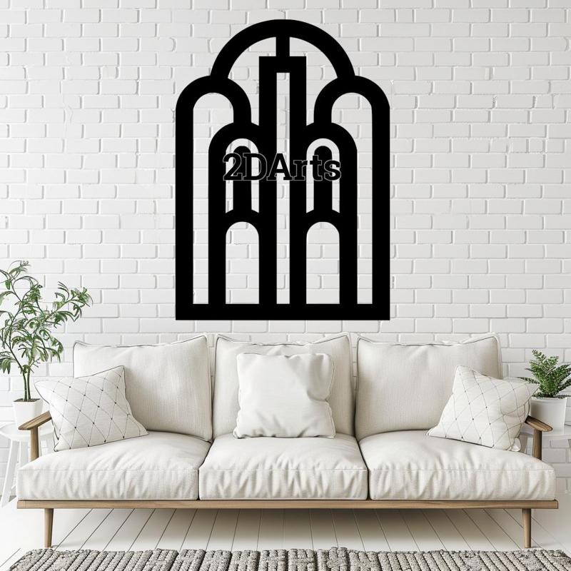 Art 2D Wall Art/Window Art STL & SVG File for 3D Printing and Laser Cutting