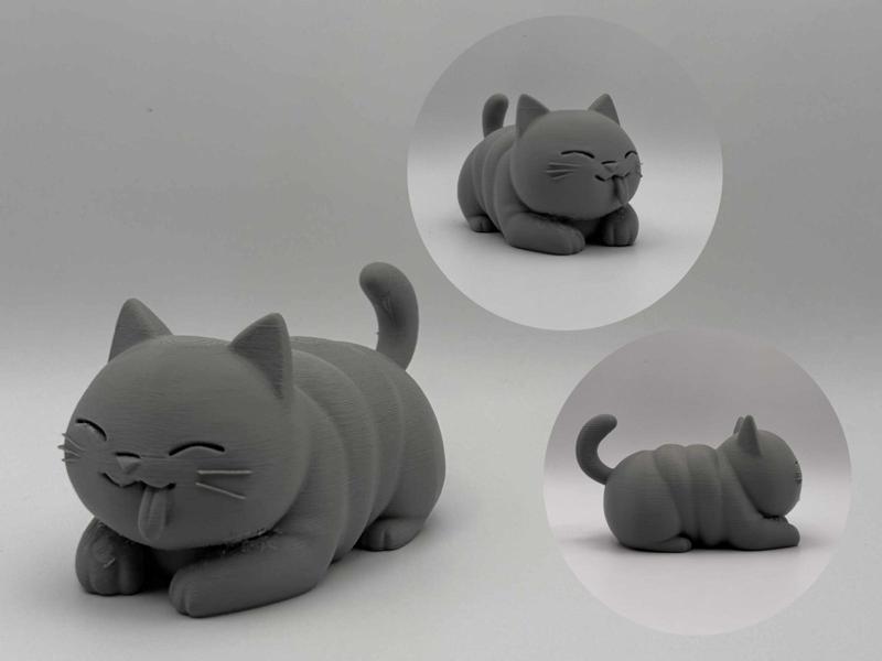 Cheeky Tongue Cat – Playful Chubby Figurine