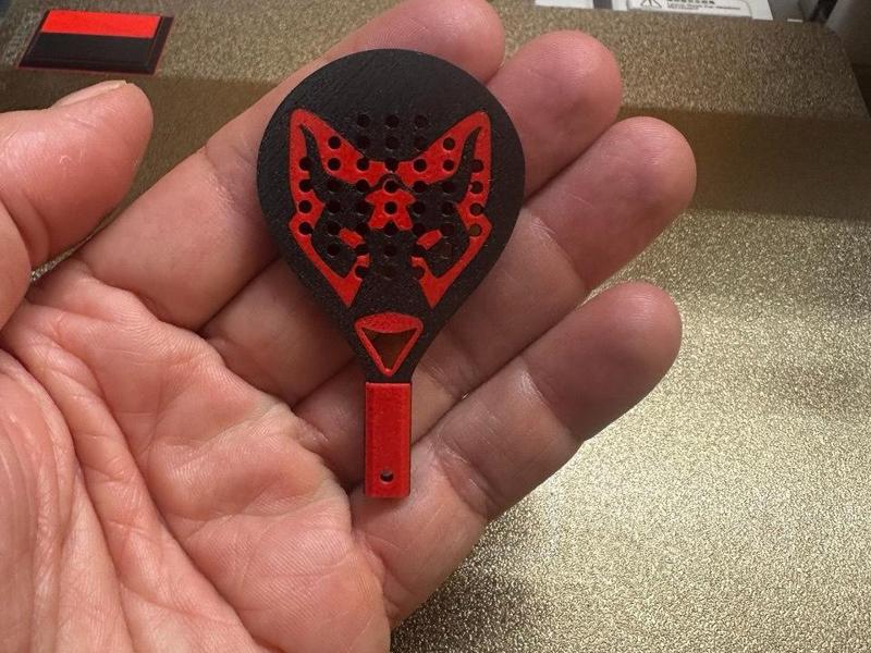 Barcelona Wolf Paddle Keychain 1