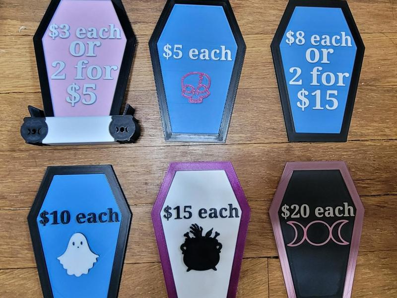 Spooky Pricing Board