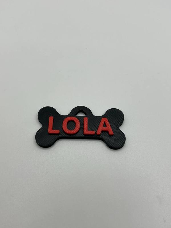 Dog tag LOLA