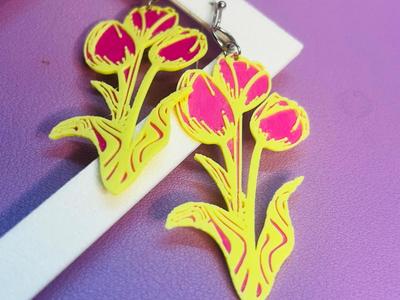 Tulip earrings