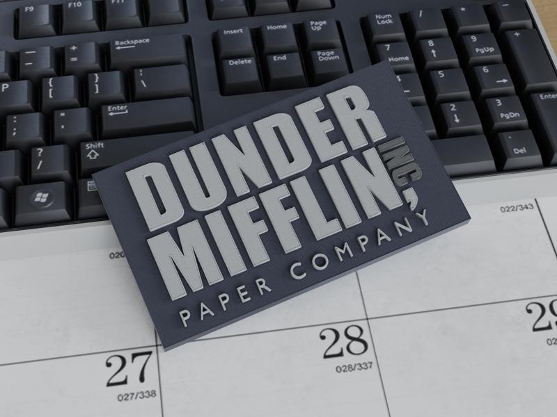Dunder Mifflin Sign (From Entry Way in The Office)