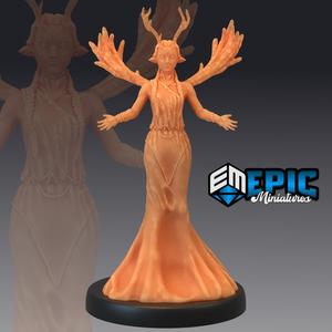Moon Deity Praying - Forest Goddess - Royal Nature Leader