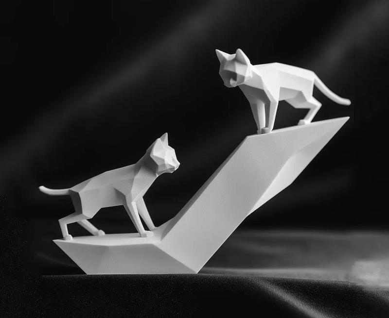 Playing Cats Sculpture   