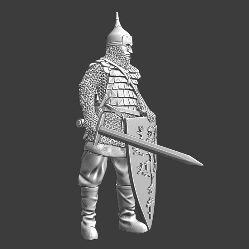 Medieval warrior from Novgorod