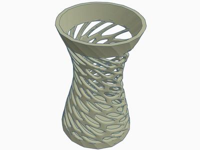 vase with complex and modern  pattern