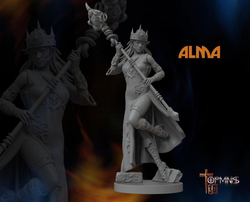 GUERRERA ALMA PARA JUEGOS DE ROLL