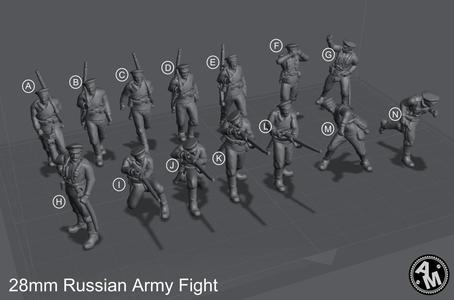 WW1 Russian Squad - Wargame - 28mm - Files Pre-supported - Files Test Printed.